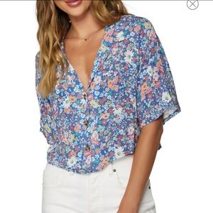 NWOT O’Neill Ophelia floral top